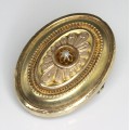 brosa-pandant victorian " locket" rolled gold. cca 1870 Marea Britanie